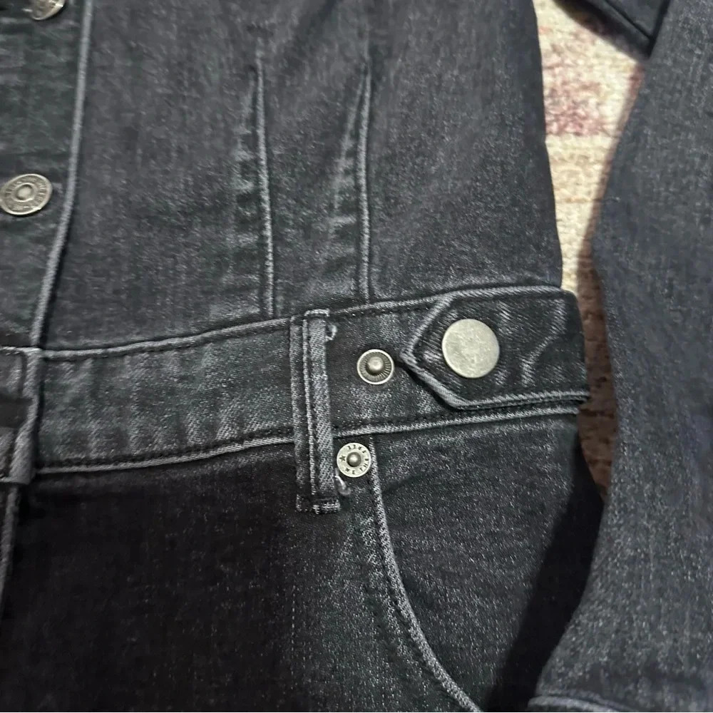 Free People CRVY Scandalous Coverall Size 2 Black Jumpsuit Stretchy - Picture 8 of 13